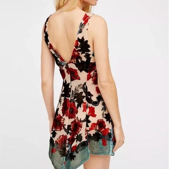 Free People Velvet Burn Out Tunic/Mini Dress - Picture 2 of 6